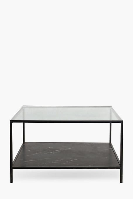 Glass And Melamine Coffee Table