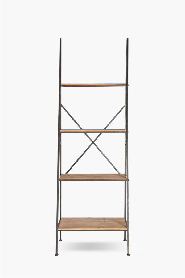Sawyer Ladder Shelf, Telford Industrial Ladder Bookcase