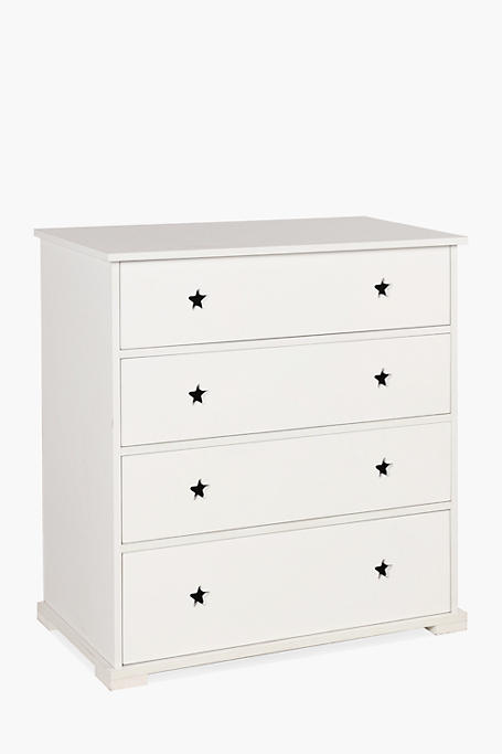 Star Cut Out 4 Drawer Unit