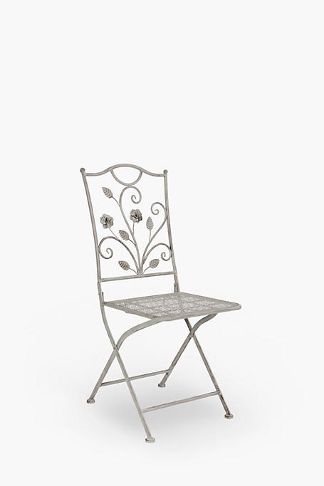 Metal Rose Bistro Chair