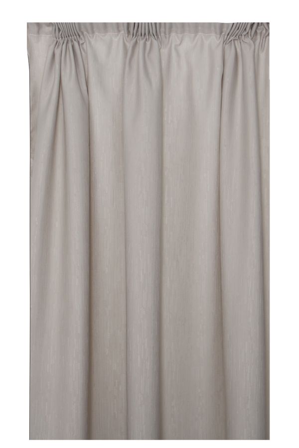 2 PACK JACQUARD TAPED UNLINED CURTAIN | SHEET STREET