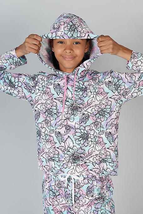Print Hooded Pullover
