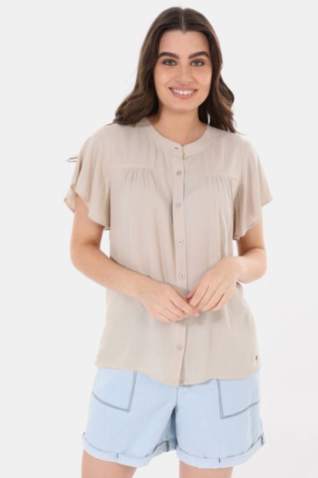 blouse with frill