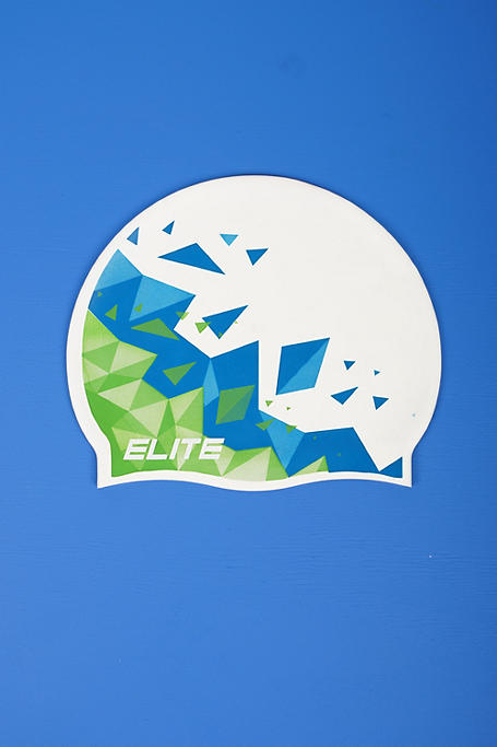Elite Print Silicone Swimming Cap