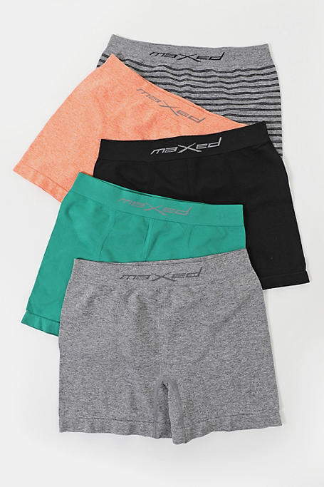 5-pack Seamless Knit Boxer Briefs