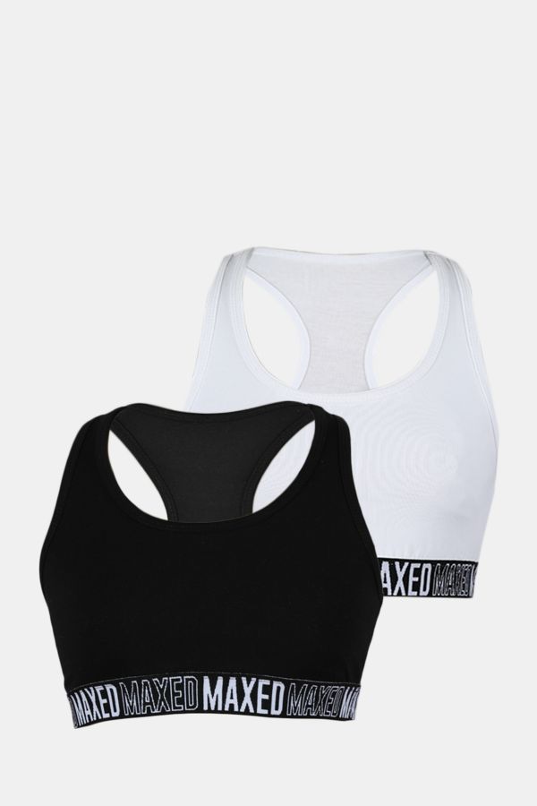 cotton racerback sports bra