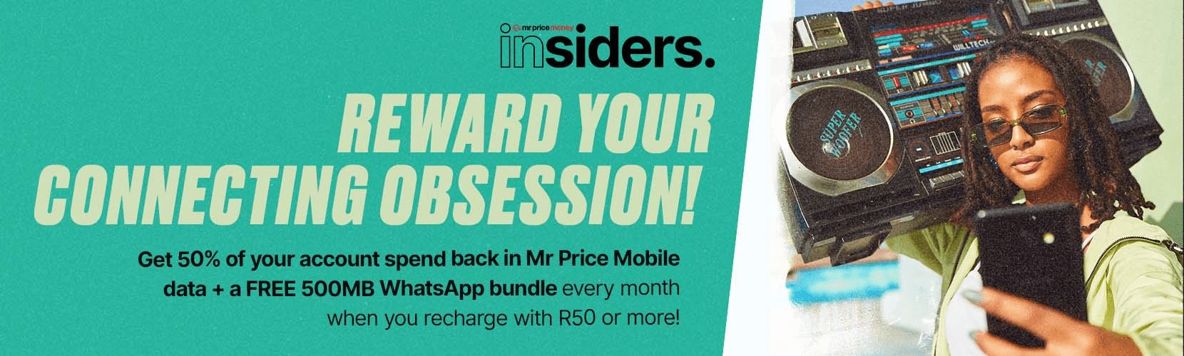 Mr Price Money nsiders exclusive benefits